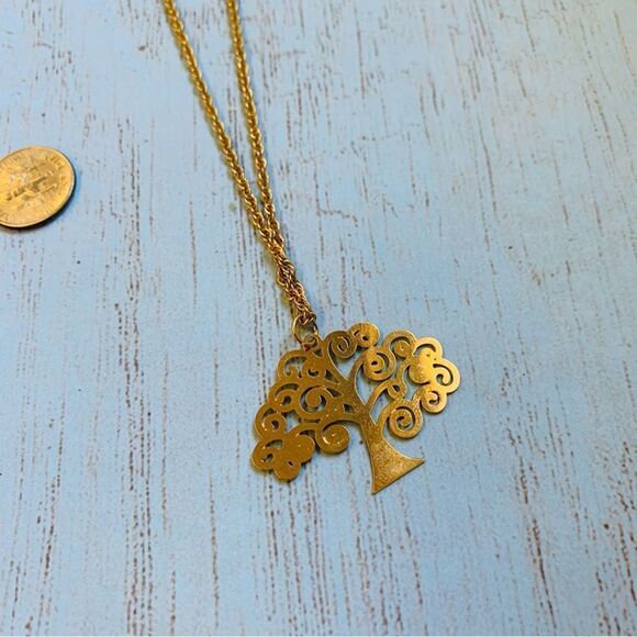 Gold Tree Of Life Necklace - Picture 2 of 3